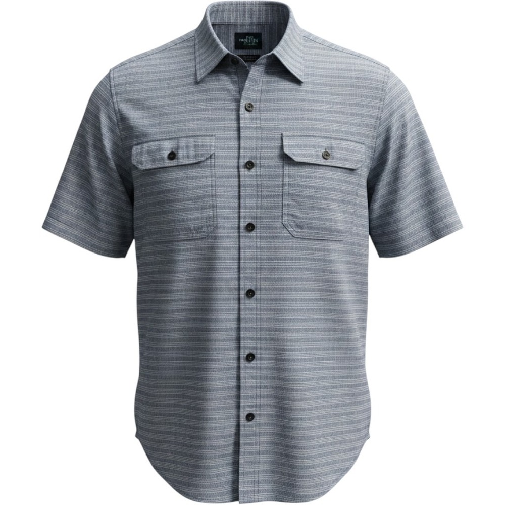 Gerry Button Down Shirt Mens XL Blue Grey Grid Short‎ Sleeve Outdoor Utility